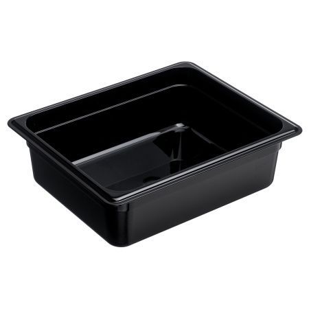 Гастроемкость 1/2 h=100 мм. 325х265 мм. 6 л. поликарб. черная Gastroplast /1/12/
