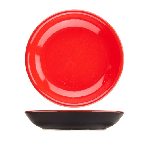 Тарелка б/полей "Кармин";керамика;D=100мм;красный,черный Dymov 50408