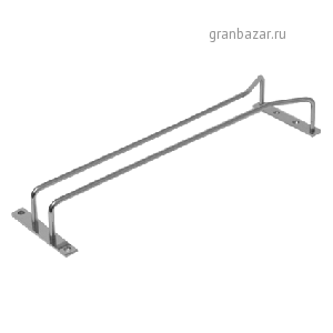 Направ-щая д/бокалов; никель; L=47,B=10см; серебрян. NAPR 47n