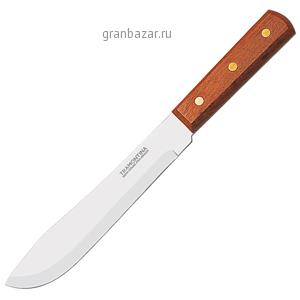 Нож д/нарезки мяса; сталь,дерево; L=285/180,B=35мм; металлич.,коричнев. Tramontina 22901/007