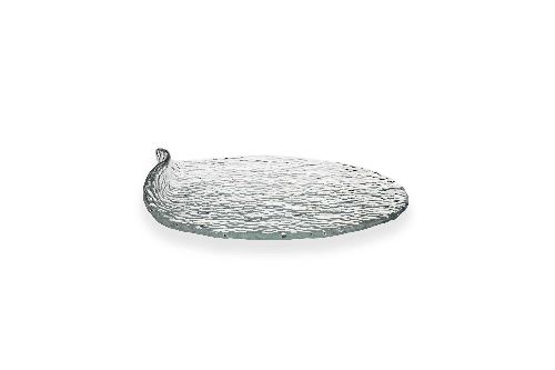 Тарелка для сыра Hammered d 210 мм h 40 мм, стекло, прозрачная, ArdaCam