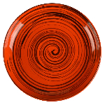 Тарелка мелкая; керамика; D=18см; оранжев. Борисовская Керамика ОРП00011075