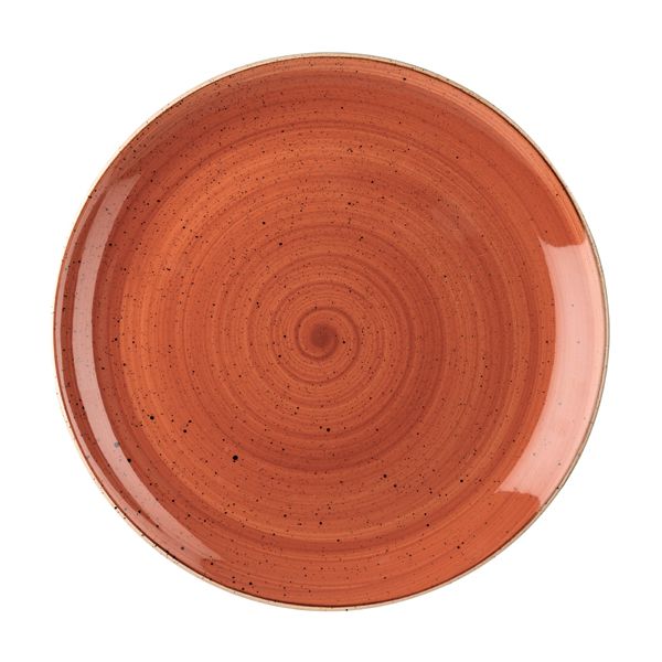 Тарелка мелкая Stonecast 288 мм, без борта, Spiced Orange Churchill SSOSEV111