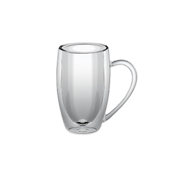 Кружка с двойными стенками Thermo Glass 250 мл. d=65 мм. h=105 мм. Wilmax /1/60/ 888739