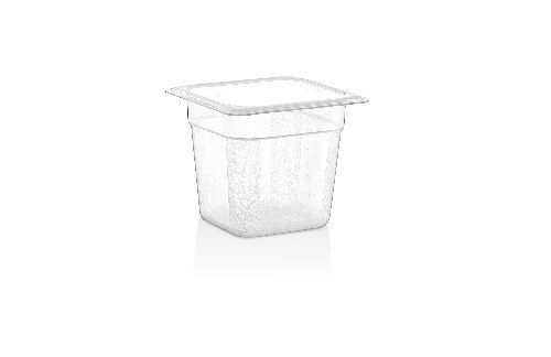 Гастроемкость 1/6 h=150 мм. 2 л. п/п прозрачная /1/36/ Gastroplast GNPP-16150