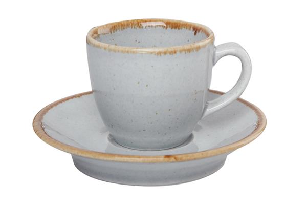 Чашка кофейная GREY фарфор, 90 мл, d 65 мм, h 53 мм, серый Porland 312109 серый