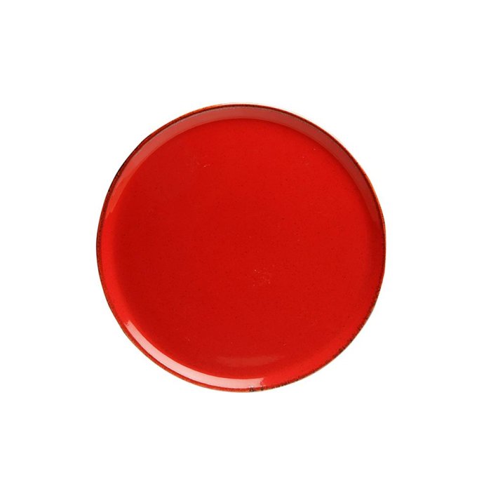 Тарелка мелкая без рима RED 240 мм Porland 187624 RED