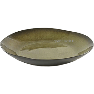 Блюдо глубокое «Паскаль»; керамика; D=32,H=5см; зелен. Serax B1013044