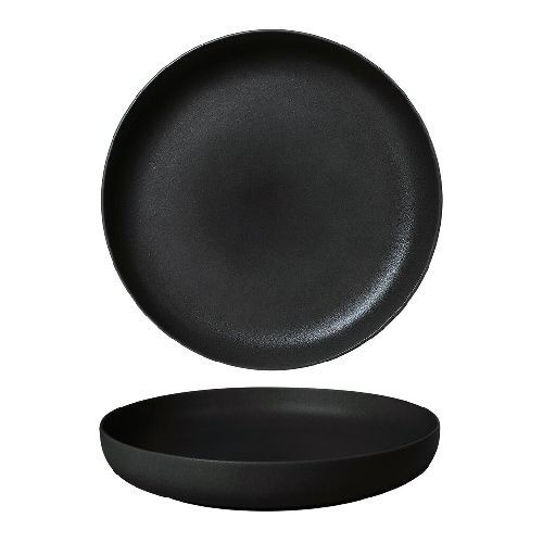 Тарелка с бортом Black Sand Fine Plus 800 мл d 250 мм h40 мм Noble 095057A