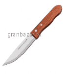 Нож д/стейка «Джамбо»; сталь нерж.,дерево; L=12.5см; металлич.,коричнев. Prohotel AM02006-01