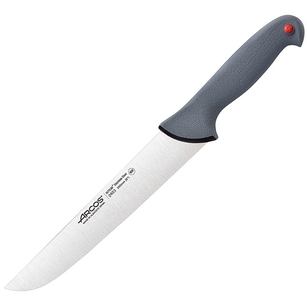 Нож для мяса «Колор проф»; сталь нерж.,полипроп.; L=34/20см; серый ARCOS 240300