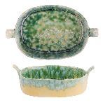 Блюдо для подачи с ручками Green Frutti di Mare 195х112 мм h44 мм 450 мл P.L. Proff Cuisine QB23085003
