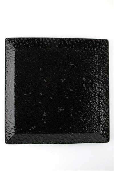 Тарелка квадратная BLACK MOSS фарфор, 270 мм, h 17 мм, черный Porland 188727 BLACK MOSS