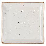 Тарелка квадратная «Пунто Бьянка» фарфор ,L=220,B=220мм белый,черный арт. ФРФ88804851