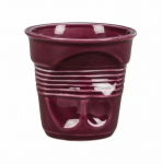 Чашка для капучино Barista "мятая" 225 мл фиолетовая, h 85 мм, P.L. Proff Cui