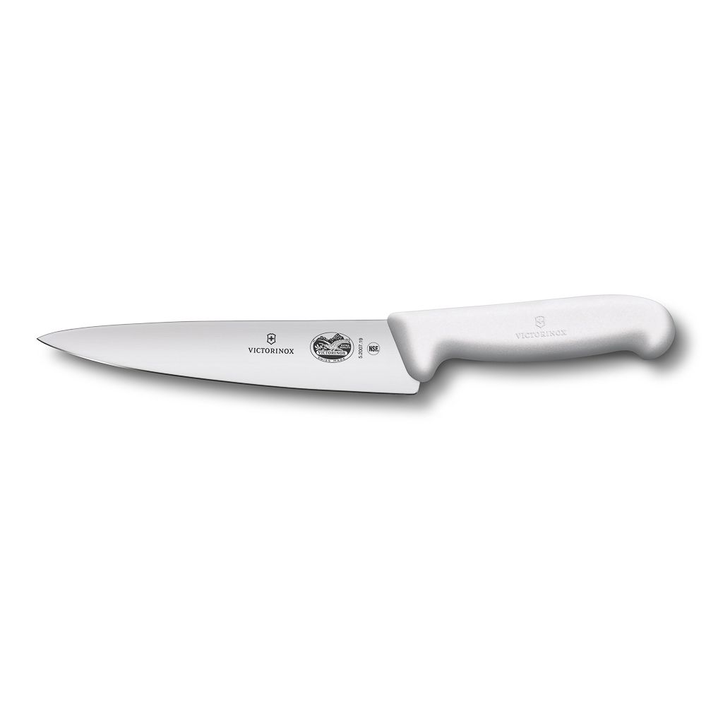 Универсальный нож Fibrox 250 мм, ручка фиброкс белая Victorinox 5.2007.25