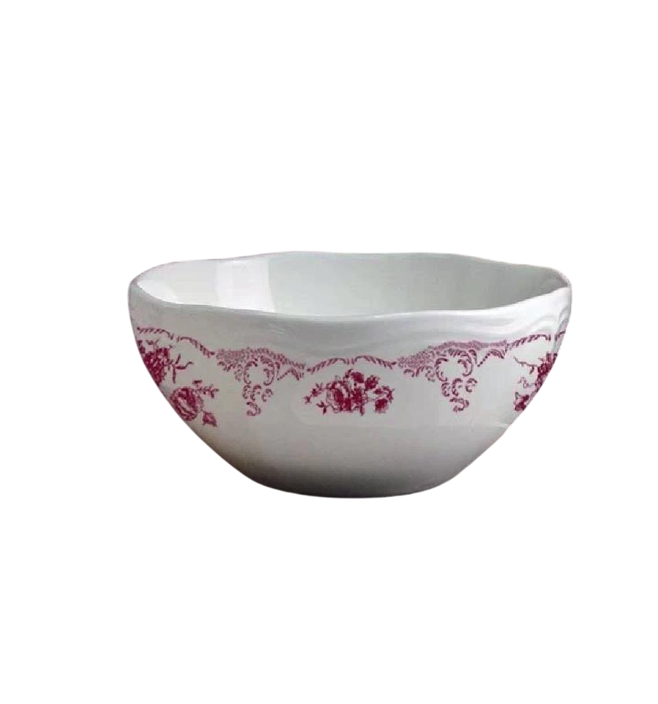 Салатник Red Rose 750 мл, d 155 мм h 70 мм, фарфор, Casa di Fortuna