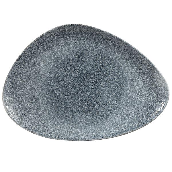 Блюдо треугольное CHEFS без борта Studio Prints Raku 356х250мм Topaz Blue Churchill RKTBTC361