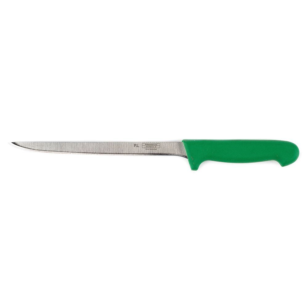 Нож PRO-Line филейный 200 мм, зеленая ручка, P.L. Proff Cuisine KB-3808-200-GR201-RE-PL