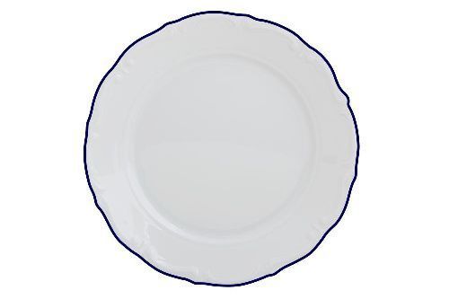 Тарелка мелкая MARIA BLUE 310 мм, кант синий Porland