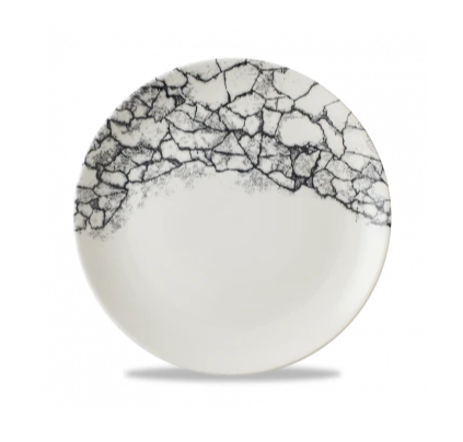 Тарелка мелкая 260 мм, без борта, цвет Kintsugi Quartz Black Churchill KAQBEV101