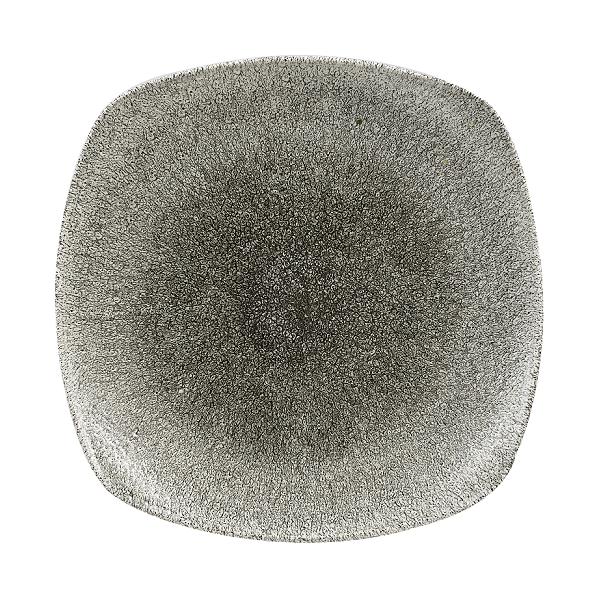 Тарелка мелкая квадратная Studio Prints Raku 252мм Quartz Black Churchill RKBQSP111