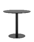 Стол обеденный "Толедо", D80, столешница черная + база черная + ножка черная Stool group YMDT-2101 black top + YMDT-2101 black leg + YMDT-2101 black base