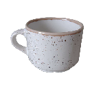 Чашка чайная "Пунто Бьянко"; фарфор; 200 мл; H=65, B=80 мм; белый, черный Борисовская Керамика ФРФ88800251