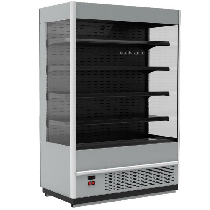 Витрина холодильная пристенная Полюс FС 20-07 VM 1,0-2 9006-9005 (Carboma Cube 1930/710 ВХСп-1,0)