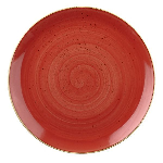 Тарелка мелкая 217 мм, без борта, Stonecast, цвет Berry Red Churchill SBRSEVP81