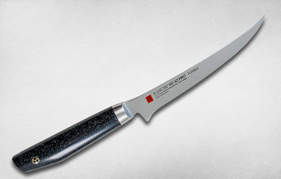 Нож кухонный обвалочный VG10 Pro, 180 мм., сталь/мрамор, 56018 Kasumi .