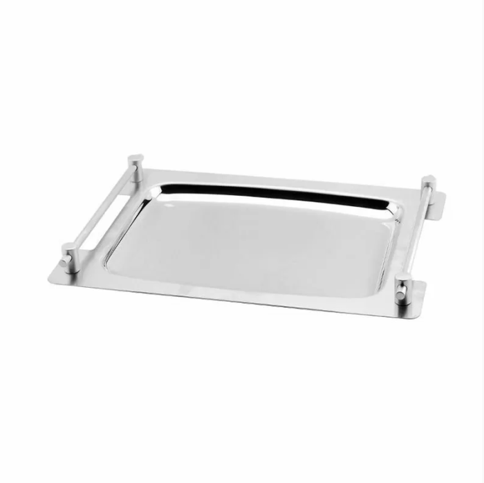Блюдо прямоугольное с ручками 400х260 мм нерж. сталь P.L. Proff Cuisine