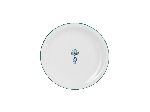 Тарелка мелкая Vaso Piccolo 180 мм, кант зеленый, Porland DS13