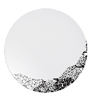 Тарелка мелкая «Фрагмент Ардуаз»; фарфор; D=285мм; белый, серый Chef&Sommelier L9716