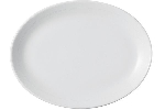 Тарелка овальная без рима SOLEY фарфор, l 240 мм, белый Porland 112124 SOLEY