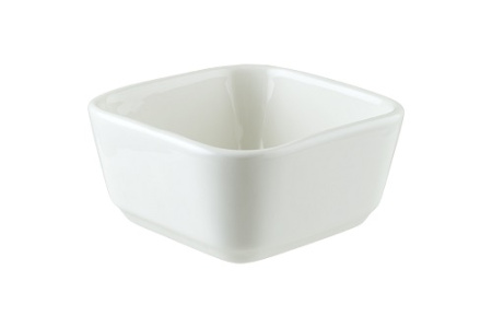 Салатник White квадр. 75х75 мм. 70 мл. h=30 мм. белый /1/12/462/ Bonna MOD9KS