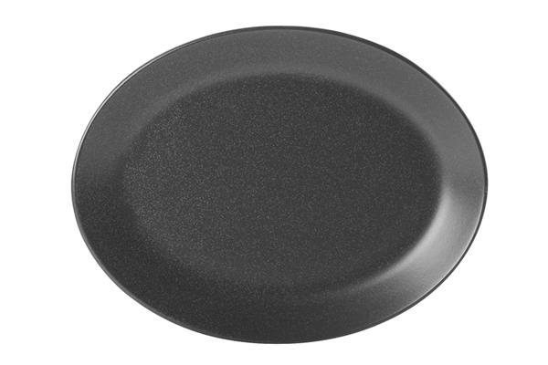 Блюдо овальное BLACK фарфор, 360х270 мм, h 33 мм, черный Seasons Porland 112136 черный