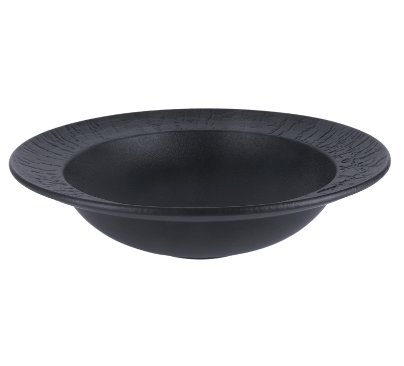 Тарелка глубокая d=270 мм, h=70 мм, 1000 мл для пасты, для супа Black Raw Wood P.L. Proff Cuisine 80126