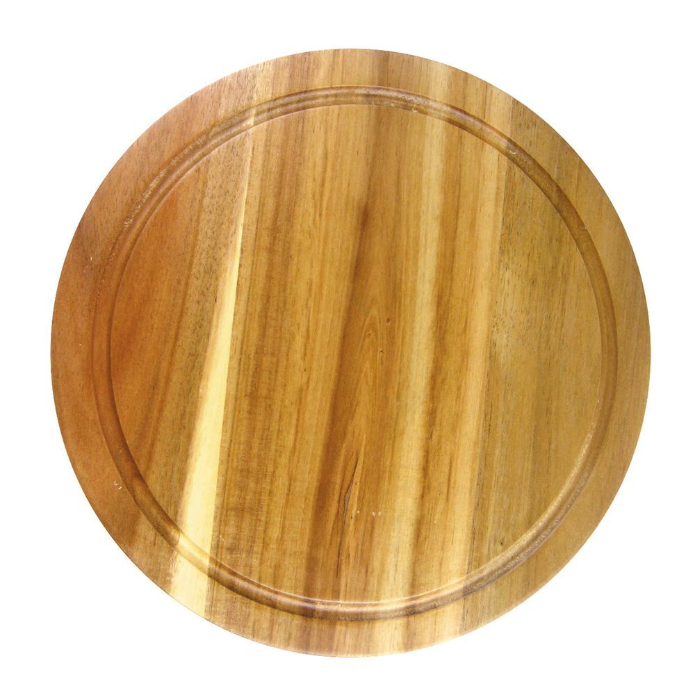 Доска круглая 320х20 мм с выемкой, акация, P.L. Proff Cuisine TRXS1509