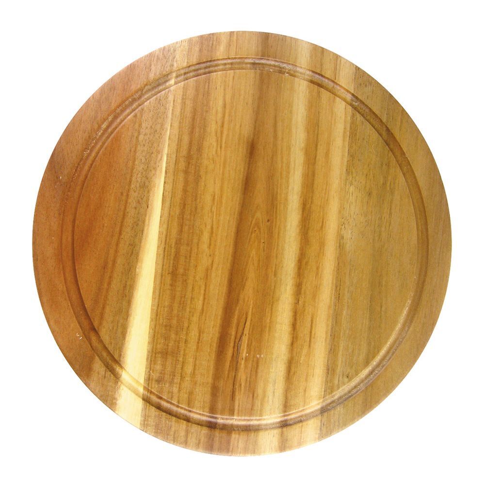 Доска круглая 280х20 мм с выемкой, акация, P.L. Proff Cuisine TRXS1507