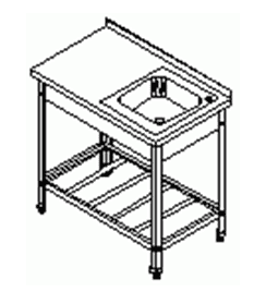Ванна моечная ТММ МС-2/1000/600 (мойка 400х500х140)