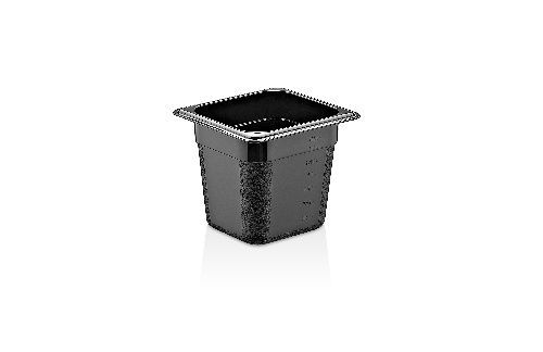 Гастроемкость 1/6 h=150 мм. 2 л. п/п черная /1/36/ Gastroplast GNPP-16150/B