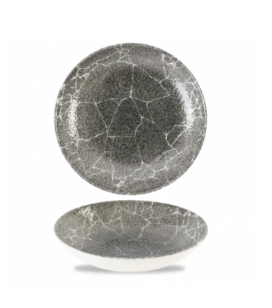 Тарелка глубокая 248 мм 1,13 л, без борта, цвет Kintsugi Reverse, Churchill KRBKEVB91