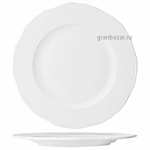 Блюдо круглое «Афродита»; фарфор; D=32см; белый Lubiana 2669-white