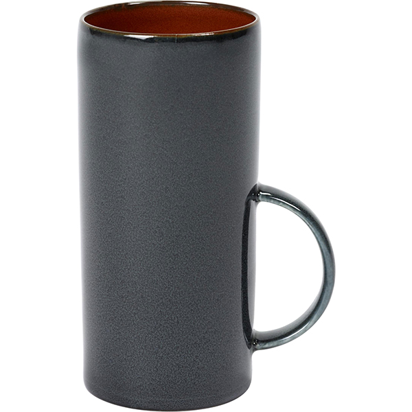 Кружка; керамика; 280мл; D=6,H=13,L=8см; коричнев.,синий Serax B5117301B