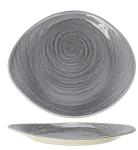 Тарелка «Скейп грей» фарфор; L=25,B=20.5см; серый Steelite 1402 X0062