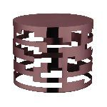 Подставка фуршетная стойка Fresh 12.24  d 190 мм h150 мм круглая Brown Cutouts металл P.L Proff Cuisine BRBR 23400