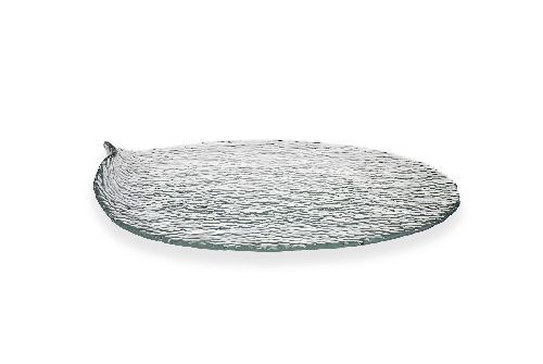 Тарелка для сыра Hammered d 280 мм h 40 мм, стекло, прозрачная, ArdaCam