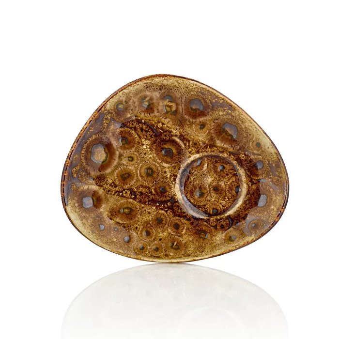 Блюдце Cowry Yellow 140х110мм By Bone CW-YL-ZT-02-STB