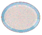 Блюдо овальное «Рио Блю»; фарфор; L=30.5,B=24см; белый,синий Steelite 1531 0142